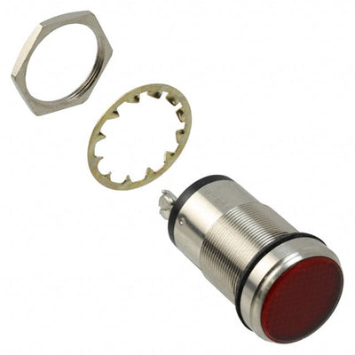 5561504304F by Dialight - LED PNL MT 1"" 24V WT FLAT RED