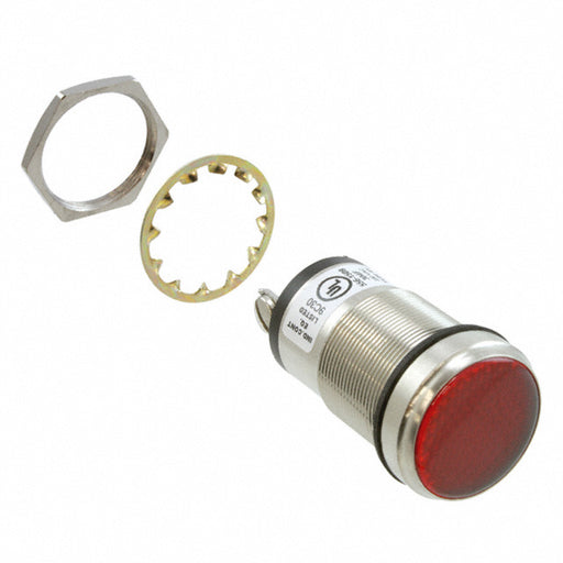 5561509304F by Dialight - LED PNL MT 1"" 230VAC WT FLAT RED
