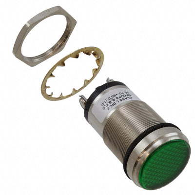 5561604324F by Dialight - LED 1"" FLAT GRN LED PMI 24V C1D2