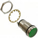 5561609304F by Dialight - LED PNL MT 1"" 230VAC WT FLAT GRN