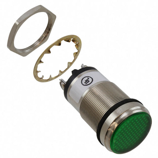 5561609324F by Dialight - LED 1"" FLAT GREEN 230V C1D2