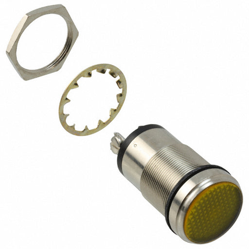 5561703304F by Dialight - LED PNL MT 1"" 12V WT FLAT YLW