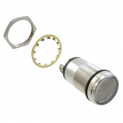 5561703314F by Dialight - LED 1"" YEL PMI 12V CLR FLAT LEN