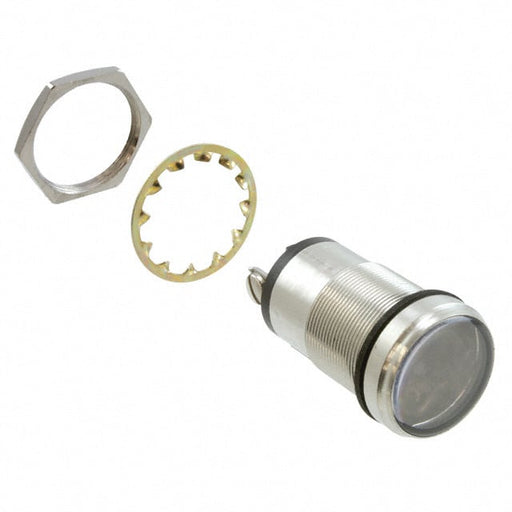 5561703314F by Dialight - LED 1"" YEL PMI 12V CLR FLAT LEN