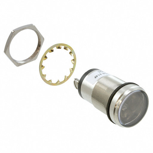 5561704314F by Dialight - LED 1"" YEL PMI 24V CLR FLAT LEN