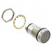 5561704314F by Dialight - LED 1"" YEL PMI 24V CLR FLAT LEN