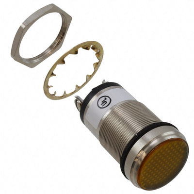 5561704324F by Dialight - LED 1"" FLAT YEL PMI 24V C1D2