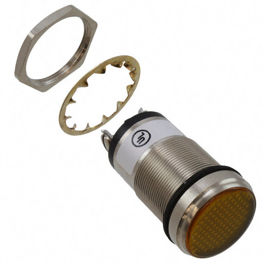 5561704324F by Dialight - LED 1"" FLAT YEL PMI 24V C1D2