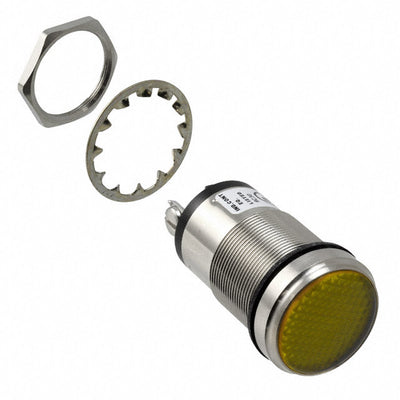 5561705304F by Dialight - LED PNL MT 1"" 125VAC WT FLAT YLW