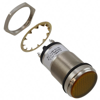 5561705324F by Dialight - LED 1"" FLAT YEL PMI 125V C1D2