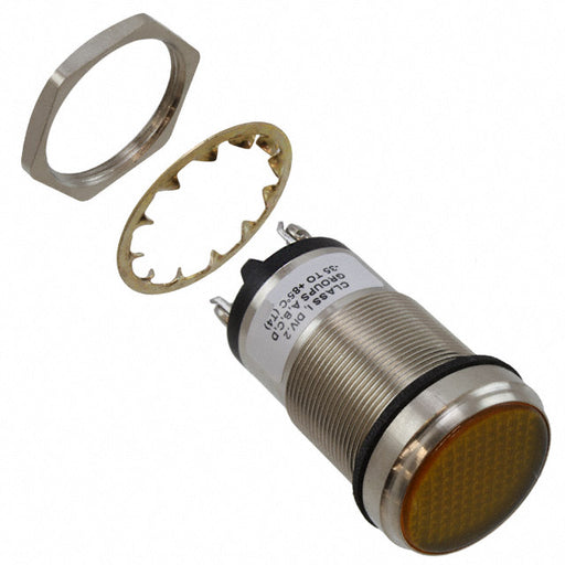 5561705324F by Dialight - LED 1"" FLAT YEL PMI 125V C1D2