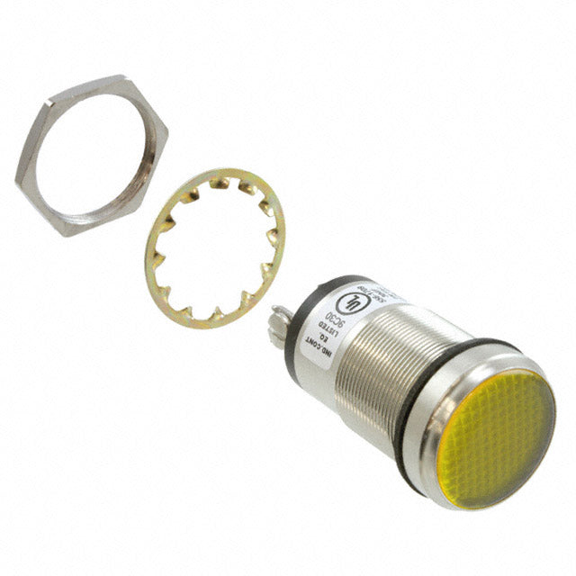 5561709304F by Dialight - LED PNL MT 1"" 230VAC WT FLAT YLW