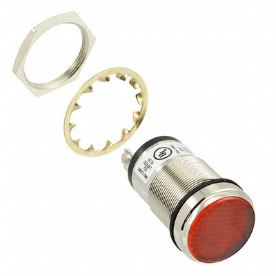 5561903324F by Dialight - LED 1"" FLAT ORG PMI 12V C1D2