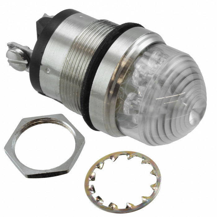 5563003304F by Dialight - LED PNL MT 1"" 12V WT DOME WHT