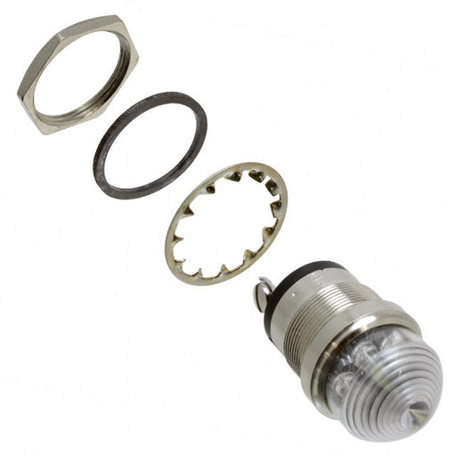5563004304F by Dialight - LED PNL MT 1"" 24V WT DOME WHT