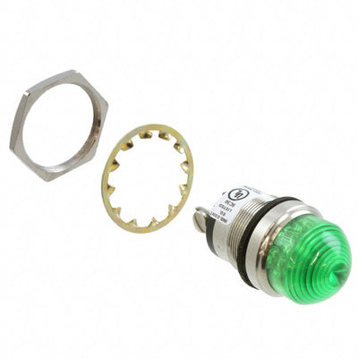 5563606304F by Dialight - LED PNL MT 1"" DOME GREEN 72VDC