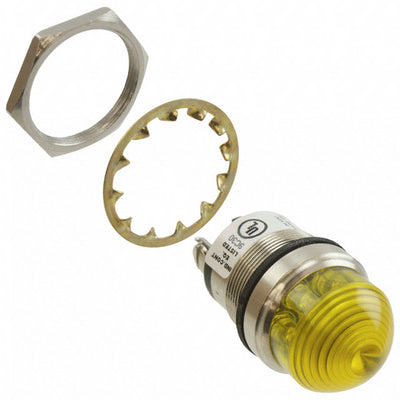 5563704324F by Dialight - LED 1"" DOME YEL PMI 24V C1D2
