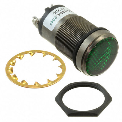 556160A204F by Dialight - 1""FLAT GRN LED PMI CONST INT