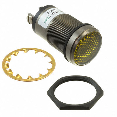 556170A204F by Dialight - 1""FLAT YLW LED PMI CONST INT