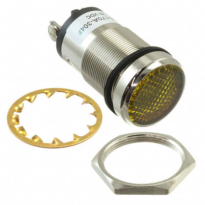 556170A304F by Dialight - 1""FLAT YLW LED PMI CONST INT