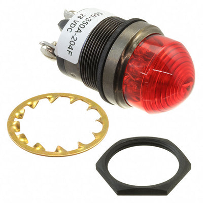 556350A204F by Dialight - 1""DOME RED LED PMI CONST INT
