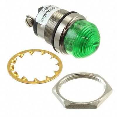 556360A304F by Dialight - 1""DOME GRN LED PMI CONST INT