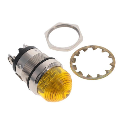 5563707324F by Dialight - LED 1"" DOME YELLOW 125VCD C1D2
