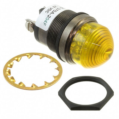 556370A204F by Dialight - 1""DOME YLW LED PMI CONST INT