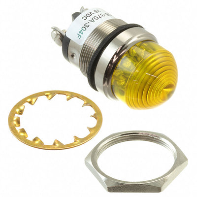 556370A304F by Dialight - 1""DOME YLW LED PMI CONST INT
