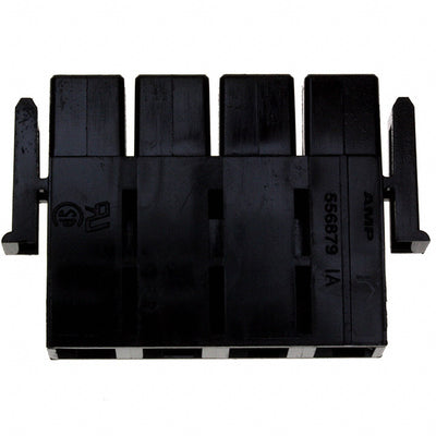 556879-4 by TE Connectivity AMP Connectors - CONNECTOR HSG PLUG 4POS 11.18MM BLACK