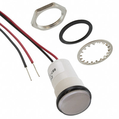 5571005203F by Dialight - LED PNL MT 11/16"" 24V WT WHITE