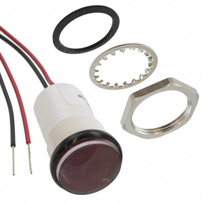 5571104203F by Dialight - LED MINI PANEL RED 28V .7"" MNT