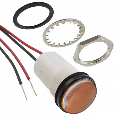 5571705203F by Dialight - LED PNL MT 11/16"" 24V WT YELLOW