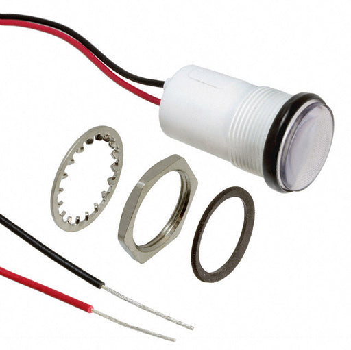 5571802203F by Dialight - LED PNL MT 11/16"" 5V WT BLUE