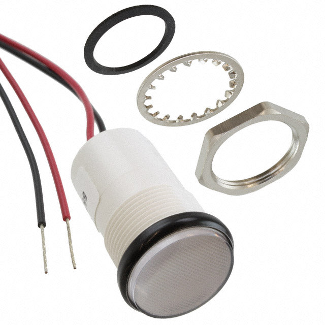 5571805203F by Dialight - LED PNL MT 11/16"" 24V WT BLUE
