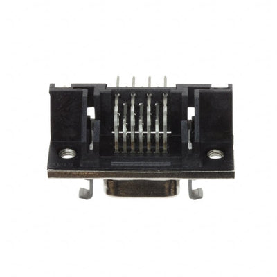 557153-3 by TE Connectivity AMP Connectors - CONNECTOR RECPT 14POS R/A SOLDER