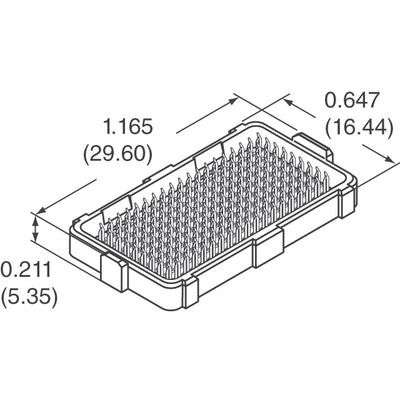 55724-291 by Amphenol ICC (FCI) - CONNECTOR ARRAY RCPT 200POS SMD GOLD