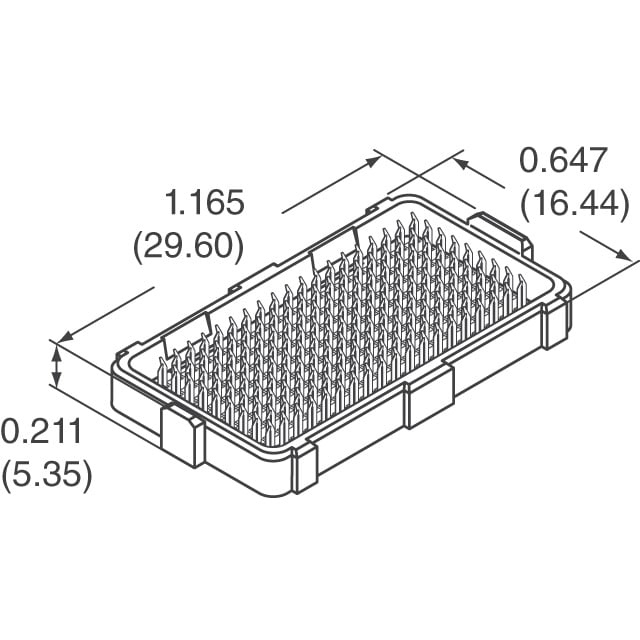 55724-191LF by Amphenol ICC (FCI) - CONNECTOR ARRAY RCPT 200POS SMD GOLD