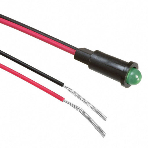 5580201027F by Dialight - LED PMI .158"" GREEN PVC FREE