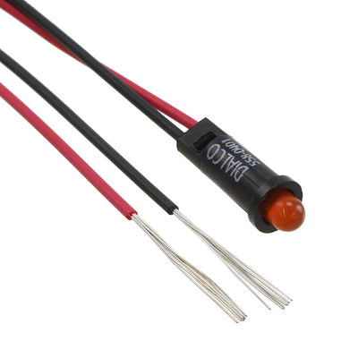 5580401027F by Dialight - LED PMI SNAP-IN ORANGE PVC FREE
