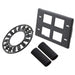 558191-1 by TE Connectivity AMP Connectors - FACEPLATE H/M 4PORT BLACK