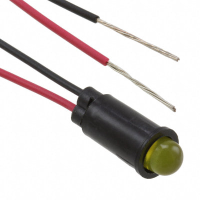 5592301027F by Dialight - LED PMI SNAP-IN YLW 14IN LEADS