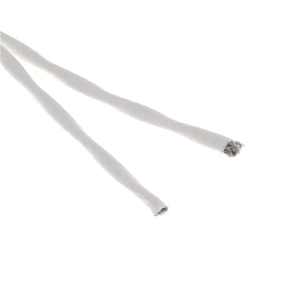 55A1121-24-0/9-9 by TE Connectivity Raychem Cable Protection - CABLE 2CON 24AWG WHT SHLD FEET