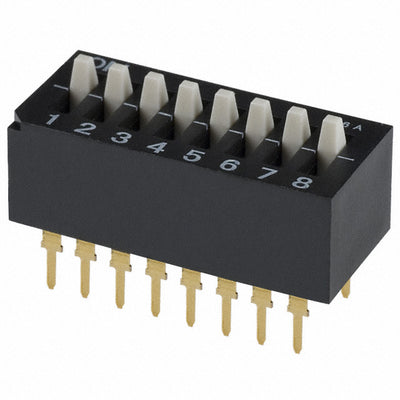 CES-0802MC by Nidec Components Corporation - SWITCH SLIDE DIP SPST 100MA 6V
