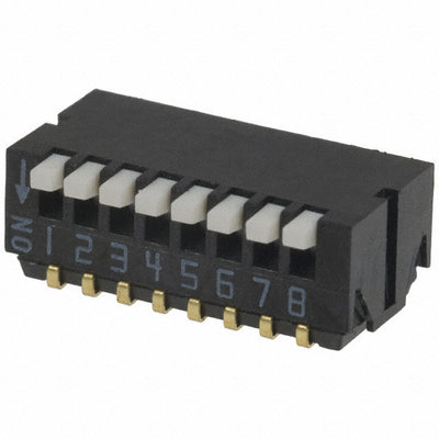 CHP-081TA by Nidec Components Corporation - SWITCH PIANO DIP SPST 100MA 6V