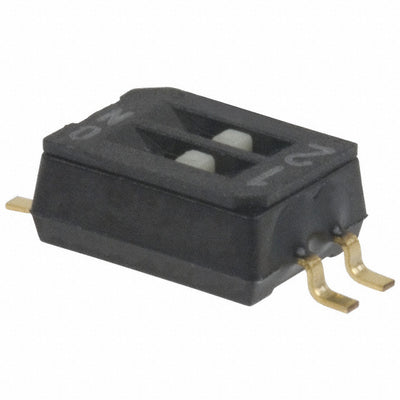 CHS-02TB by Nidec Components Corporation - SWITCH SLIDE DIP SPST 100MA 6V