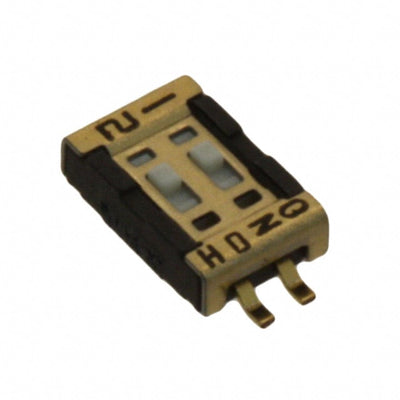 CVS-02TB by Nidec Components Corporation - SWITCH SLIDE DIP SPST 100MA 6V
