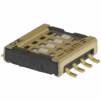 CVS-04TB-1 by Nidec Components Corporation - SWITCH SLIDE DIP SPST 100MA 6V