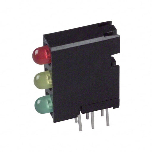 5640100132F by Dialight - LED 3HI 3MM RED/YEL/GRN PC MNT