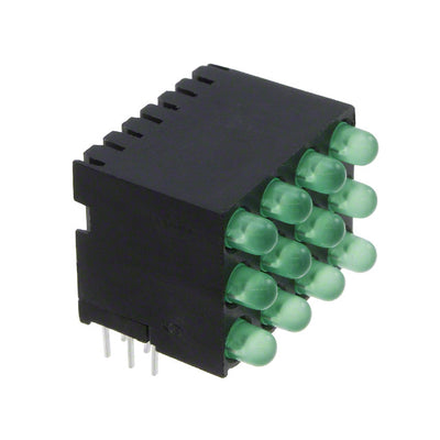 56401402224F by Dialight - LED CBI 3MM 3X1 GRN/GRN/GRN
